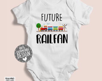 Train Baby Bodysuit | Future Railfan One Piece