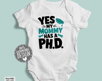 Mommy PhD Baby Bodysuit | Graduation Gift, Doctor Reveal