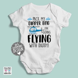 Helicopter Baby Bodysuit | Pilot Daddy Gift