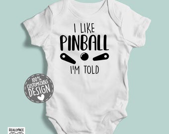 Pinball Baby Bodysuit | Retro Arcade Romper
