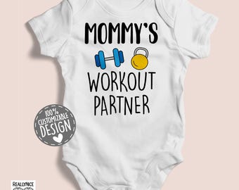 Gym Baby Bodysuit | Mommy's Workout Partner One Piece