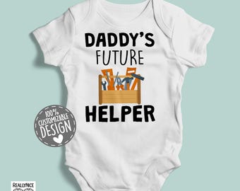 Carpenter Baby Bodysuit | Daddy's Future Helper One Piece
