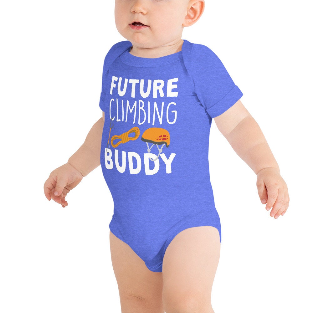 Body Bébé Manche Courte 'Future Grimpeuse' – Aventure Escalade Outdoor, 100% Coton Bio Imprimé En France