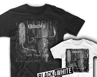 T-shirt Entombed - Left Hand Path - Noir, Coupe Classique - Pour Fans De Metal Extrême - Homme