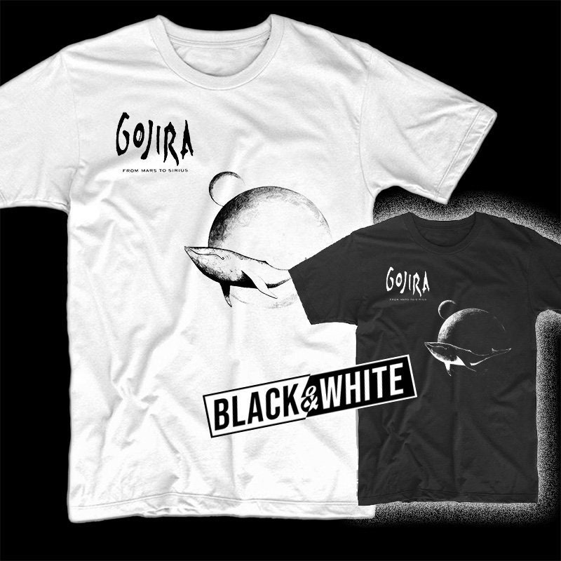 Gojira From Mars To Sirius Album Ver Cotton Black Unisex T shirt Size S-3XL