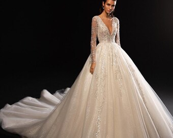 Sparkly Wedding Gown - Etsy