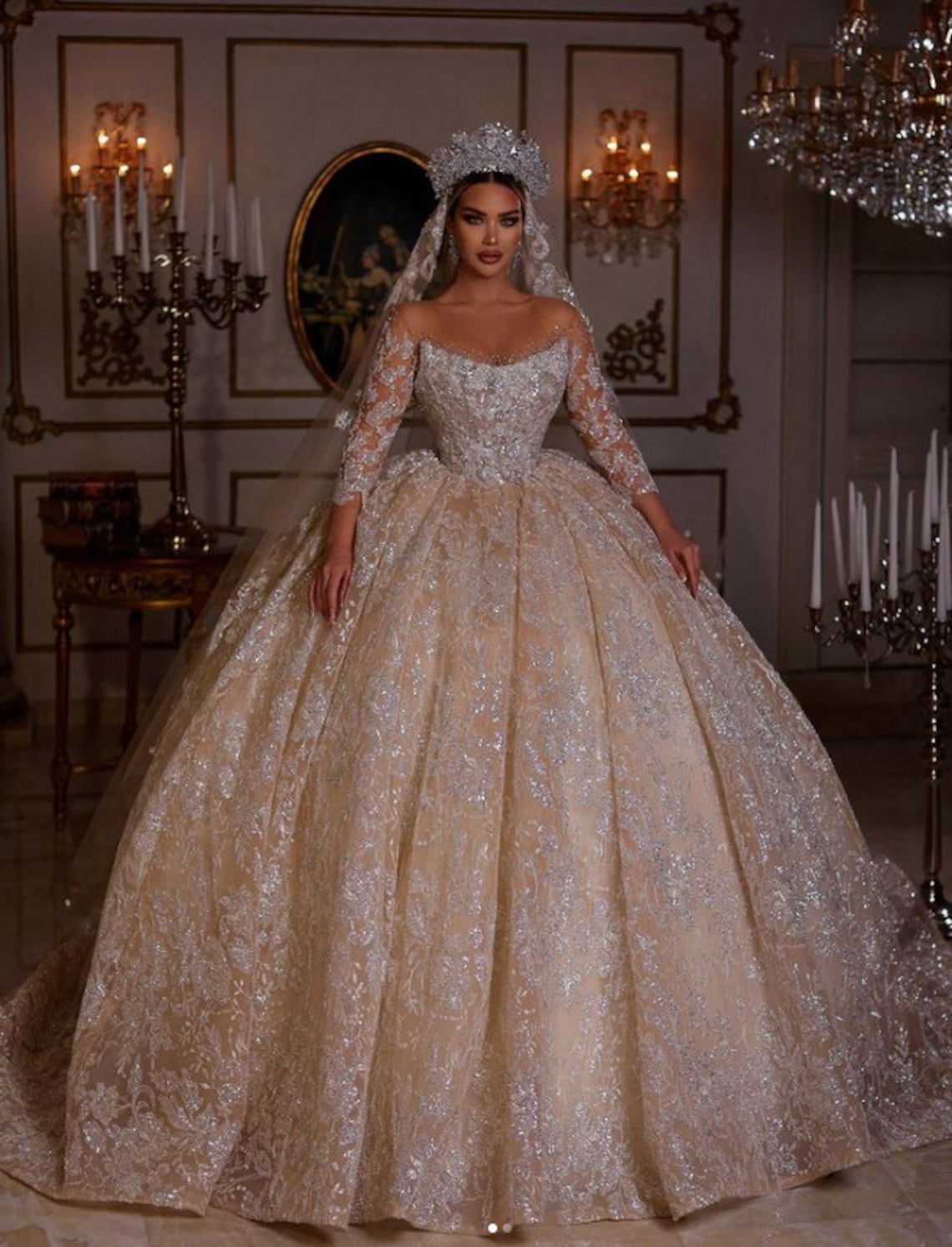 20+ Best Luxury Gold Wedding Dresses for 2024 👑