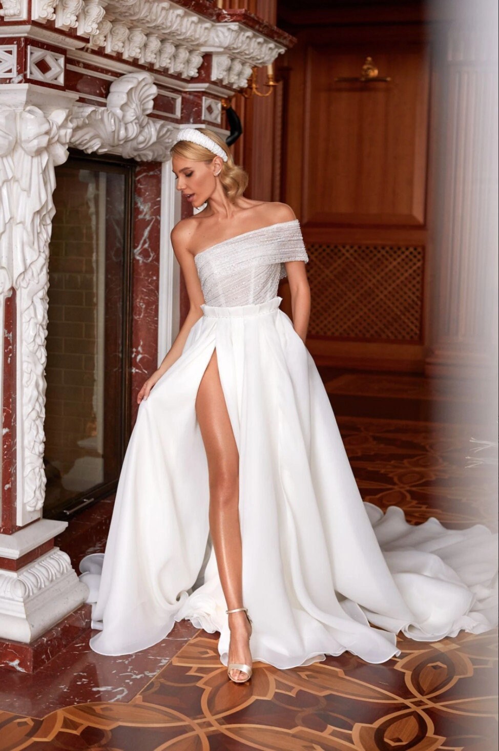 Princess Wedding Dress Daring Wedding Dress Split Wedding - Etsy