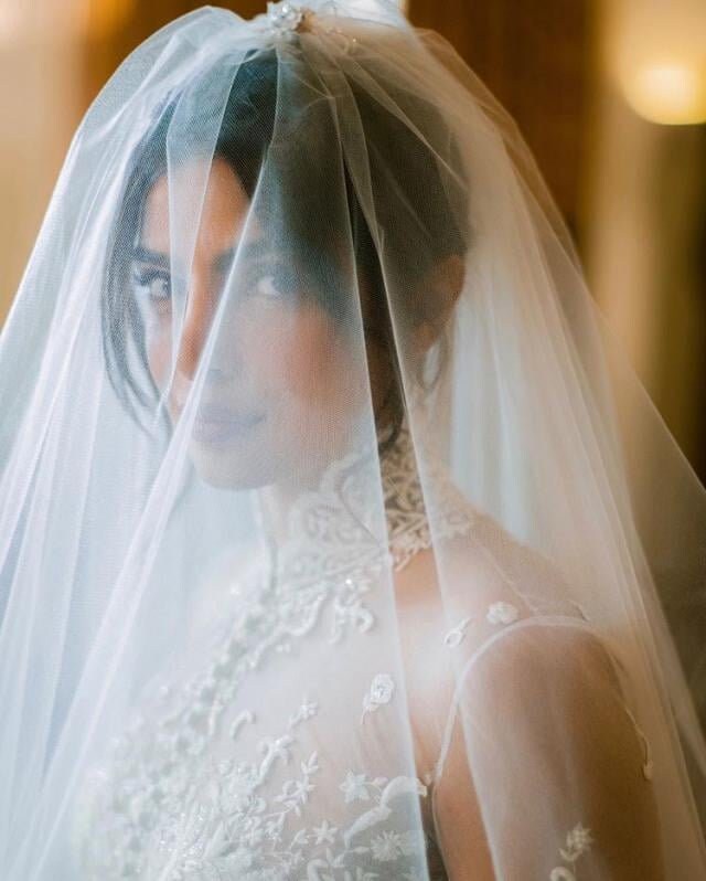 Priyanka Chopra's wedding gown had 11,632 Swarovski crystals. See