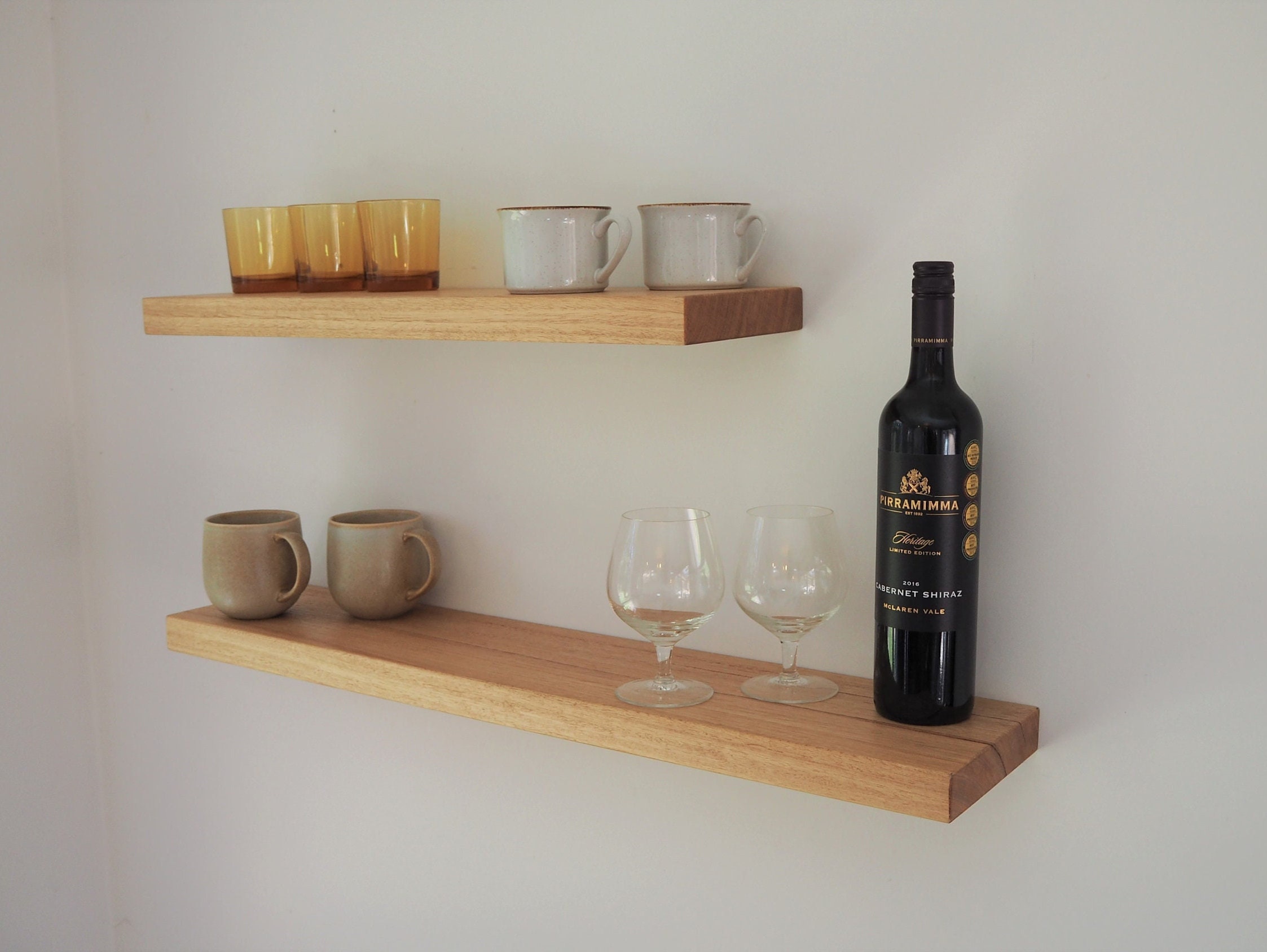 Floating Wall Shelf Australian Hardwood Shelving Solid Etsy Australia