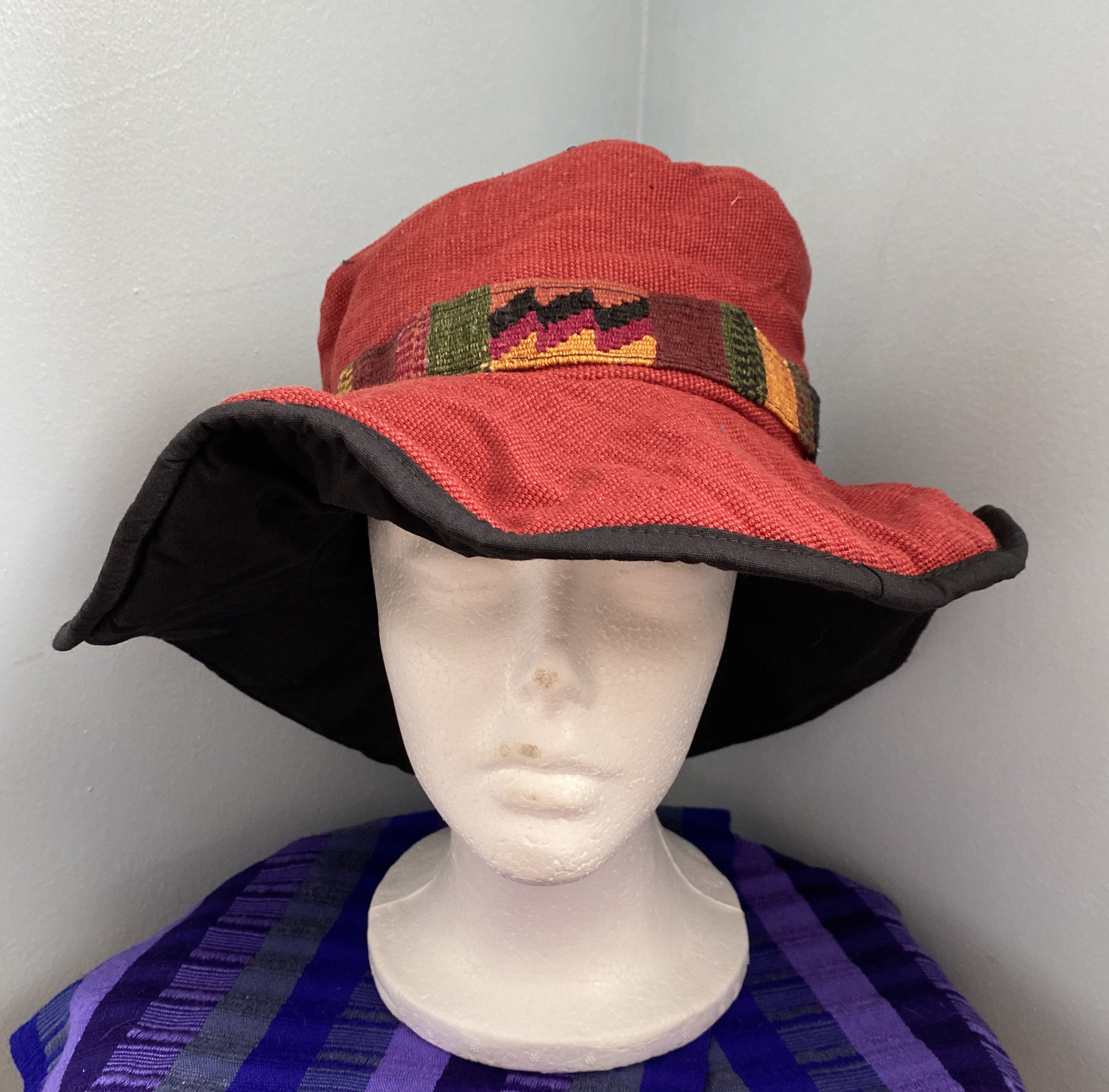 Cotton Floppy Bucket Hat With Boho Hat 
