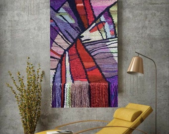 Housewarming gift | Gifts for Women | Textile art | Woven wall hanging | Weaving Tapestry | Fibre Arts | Gallery wall | Large wall hanging