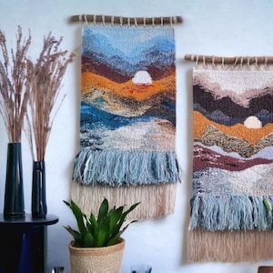 Hanging rug | Woven weave wall hanging | Wall hangings | Weave wall hanging | Macrame Handmade tapestry |  Textile art | Woven wall art