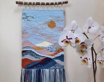 Mountain weave Woven wall hanging | Woven tapestry | Weave | Wall hanging | Wall hanging | Wall decor | Macrame Woven tapestry Wall hanging