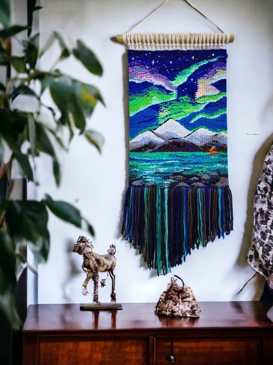Aurora borealis tapestry hotsell