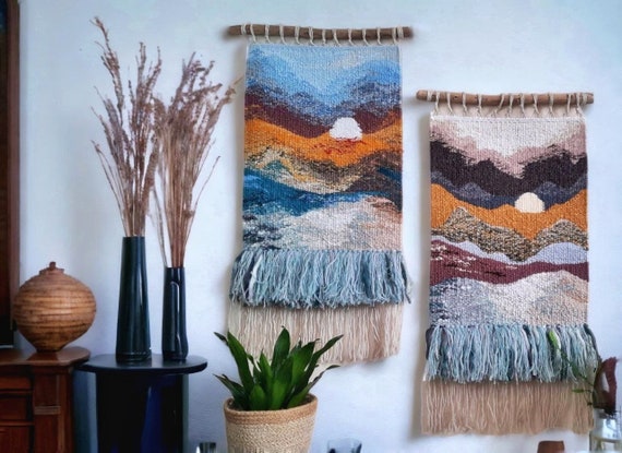 Hanging Rug Woven Weave Wall Hanging Wall Hangings Weave Wall Hanging  Macrame Handmade Tapestry Textile Art Woven Wall Art -  Canada