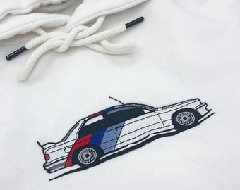 BMW E30 3 Series Hoodie DTG Print Logo Hoody Bimmer Amazing Car Lover Sweatshirt