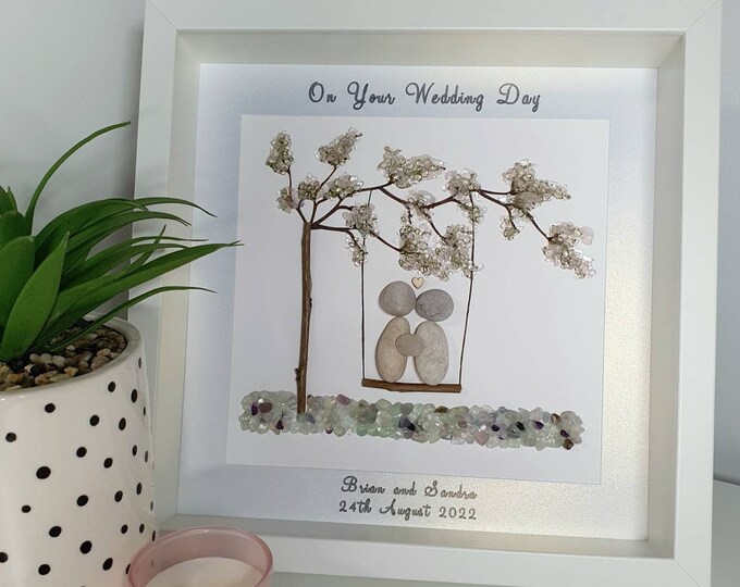 Pebble Art Picture - On Your Wedding Day