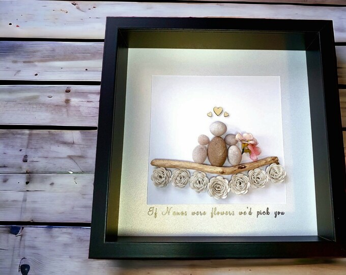 Pebble Art Picture - Gift for Nana