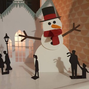 Standing Snowman - Christmas Decor - Christmas Home Gift - Christmas Scene - Christmas Decorations - Christmas Village