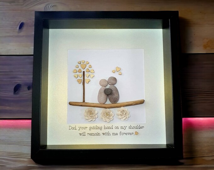 Pebble Art Picture - Father/Mother's Day Gift