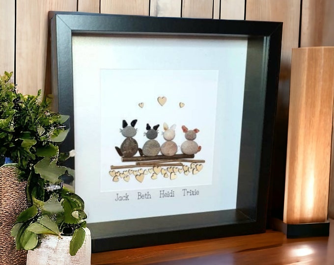 Pebble Art Picture -  Dogs-Cats