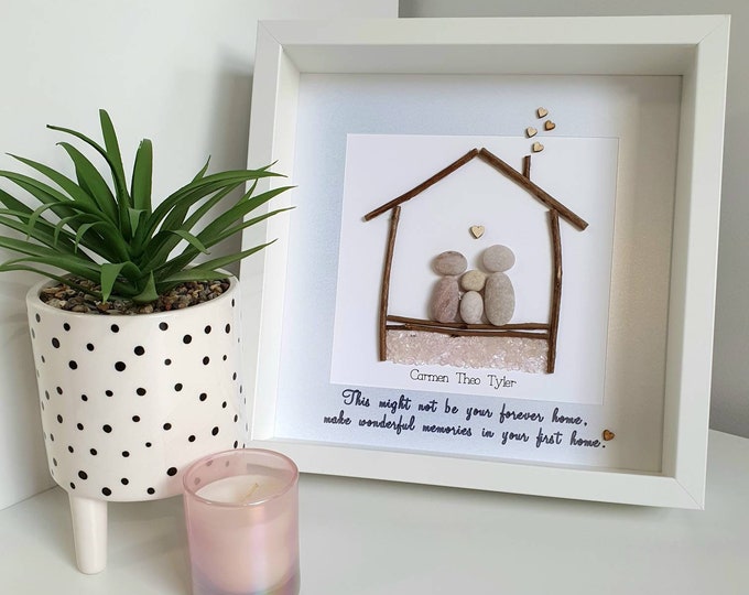 Pebble Art Picture - New Home Gift