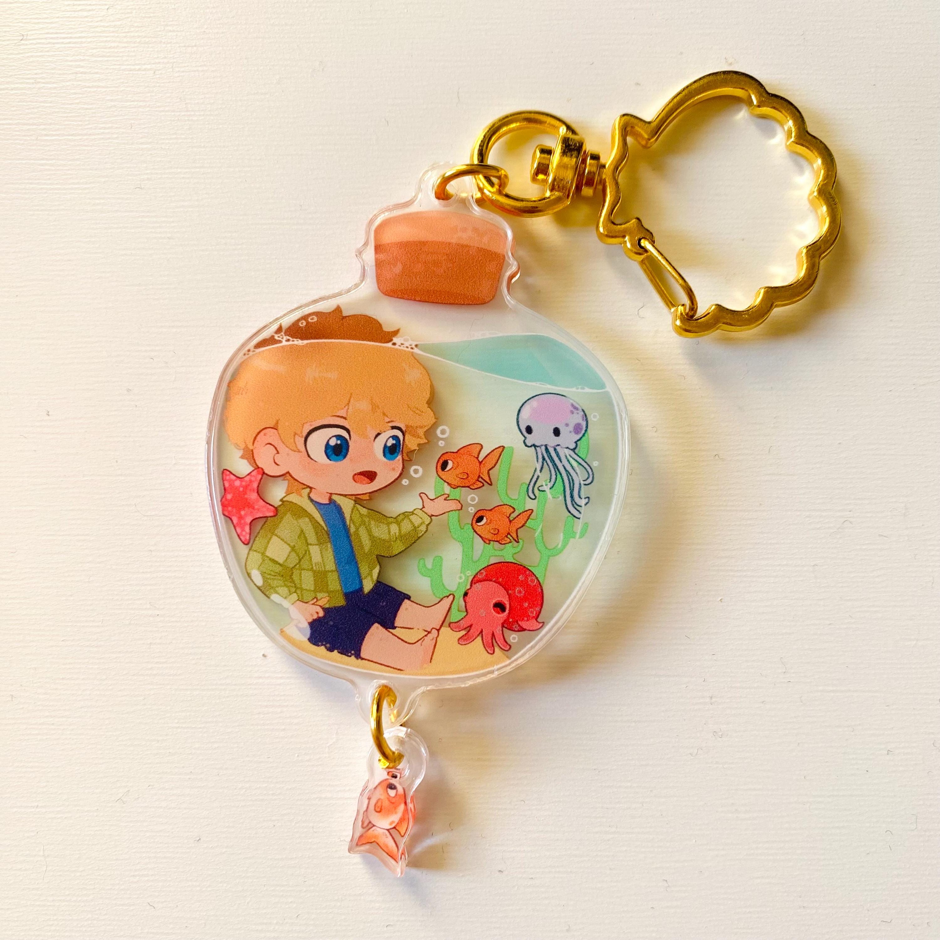 Pjo Keychains PJO TV Percy Jackson in a Jar | Acrylic Charm, Keychain - Etsy