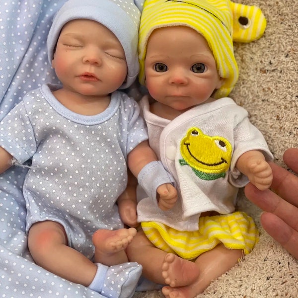 11 inch Full Body Soft Silicone Reborn Micro Mini Babies | 3D Painted Skin | Realistic Lifelike Features | Micro Mini Reborn Preemies