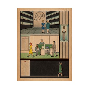 Cartaz Misterioso e Importante - Quadrinhos Vintage - Impressão Artística para TV