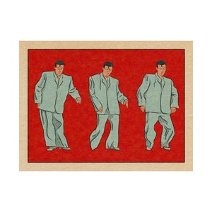 Pare de Fazer Sentido - Talking Heads - História em Quadrinhos Vintage - Impressão Artística Musical