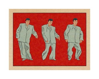 Stop Making Sense - Talking Heads - Vintage Comic - Music Art Print