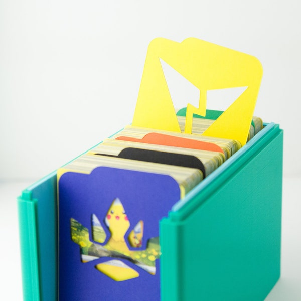 Customized Pokemon Trading Card Dividers -- Expansion Set -- Pokemon Card Storage Organizer -- 5 Pack