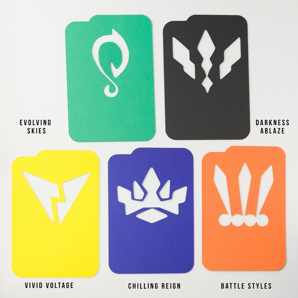 Customized Pokemon Trading Card Dividers Expansion Set Pokemon Card Storage Organizer 5 Pack Etsy