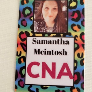 Custom ID badges, ID badge , nurse badge, work badge, design your own, pet id , fake id, personalized, healthcare accessories