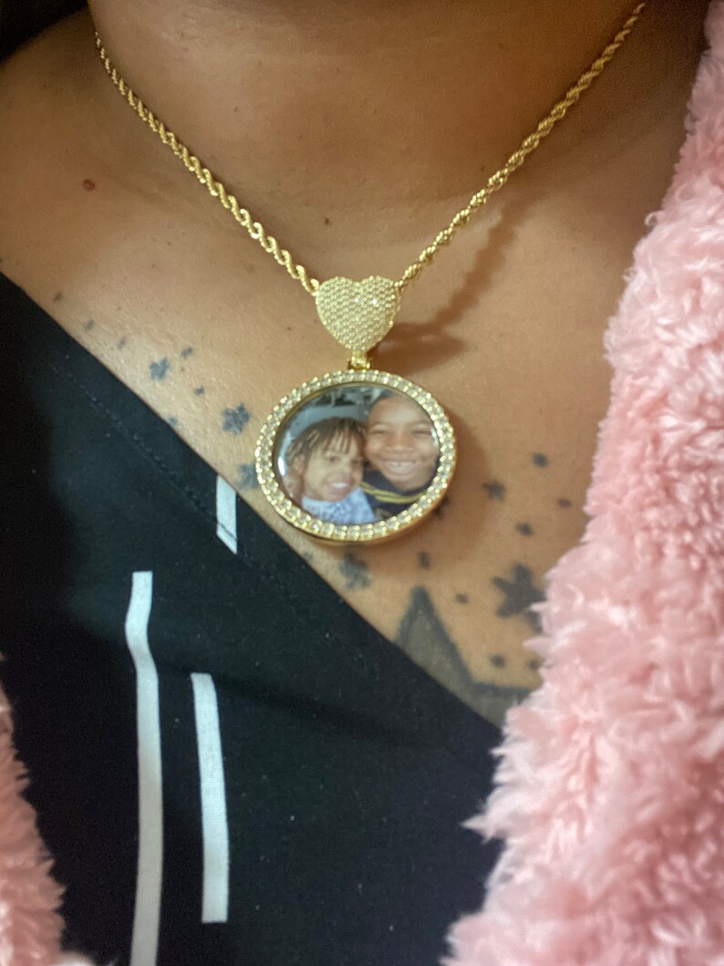 Memory Picture Necklace, Photo Jewelry, Memorial Jewelry, Angel Jewelry