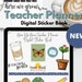 Teacher Planner Digital Sticker Book - Hyperlinked Goodnotes File ...