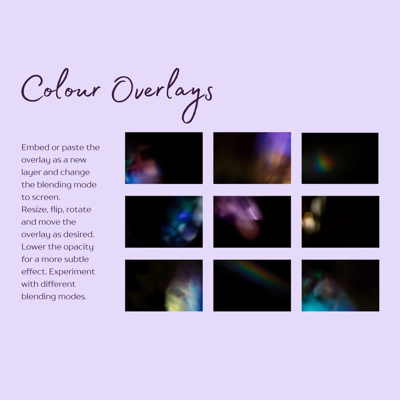 Colour Overlays - Etsy