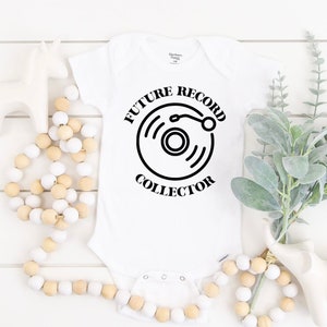 Future Record Collector Onesie®, Vinyl Record Baby Bodysuit, Cute Baby Clothing, Gifts For Baby Shower, Vinyl