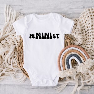 Mini Feminist Onesie® | FeMINIst Toddler Tee| Cute Baby Clothing| Infant, Youth, Girl Power T-Shirt