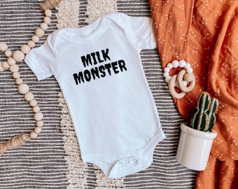 Milk Monster Onesie®, Halloween Baby Bodysuit, Fall, Baby Shower Gift, Gift for New Mom, Spooky Baby, Vinyl