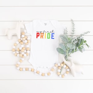 Pride Onesie®, My First Pride Baby Bodysuit, LGBT Onesie®,  Cute Baby Clothing| Vinyl