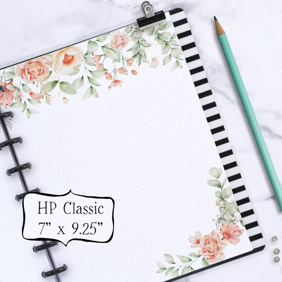 Classic Happy Planner Printable Notepaper Insert Peachy | Etsy