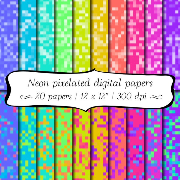 Pixelated Paper Background Pixelated - Etsy
