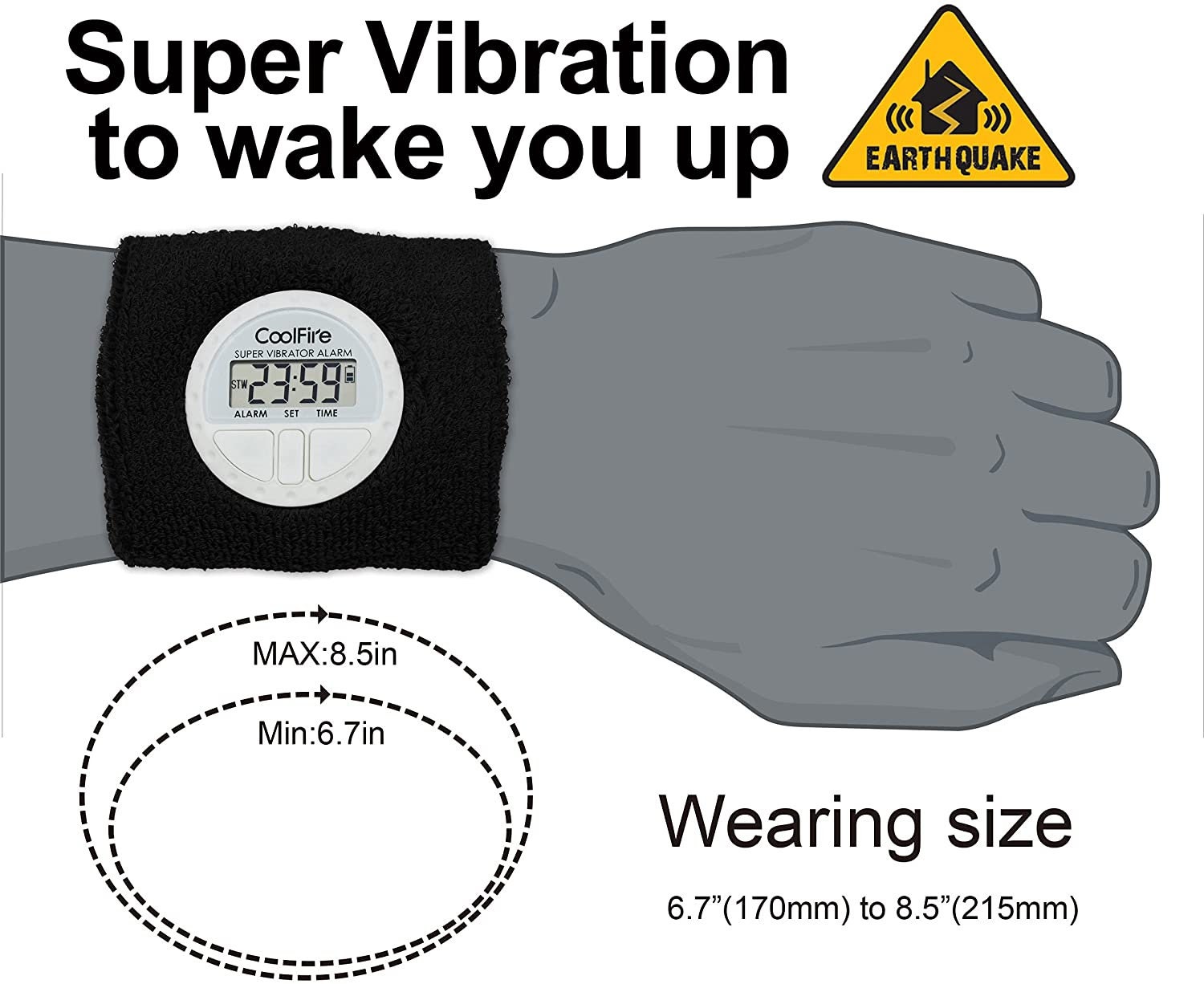 Pavlok Shock Clock Wake Up Trainer – Wearable Smart Alarm Clock - Never Hit  Snooze Again : Amazon.in: Fashion