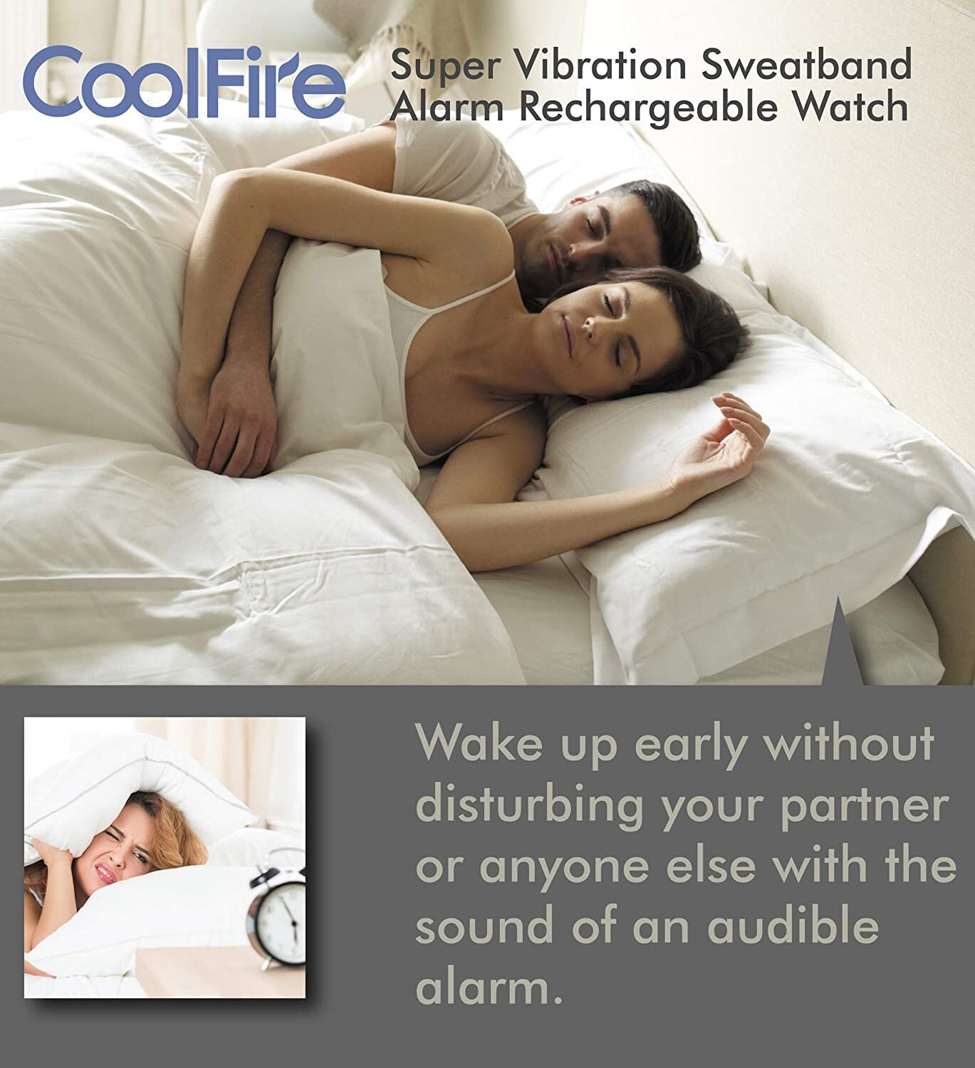 Silent vibrating hot sale alarm watch