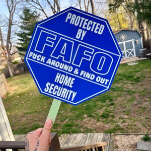 FAFO 2A Security Sign