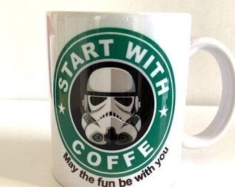 Starwars May The Froth Be With You Funny Coffee Mug Starwars May The Froth Be With You Funny Coffee Mug