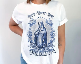 Virgen de Guadalupe shirt, Nuestra Señora de Guadalupe, Catholic t-shirt, Cathoilc gift Our Lady of Guadalupe Unisex T-Shirt, gift for mom