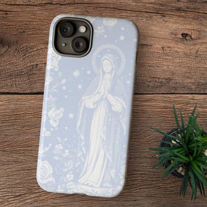 Jungfrau Maria Handyhülle, katholische Handyhülle für iPhone, Galaxy, Maria Mutter Gottes, katholische Muttergeschenk, religiöse Geschenke für katholische Frauen
